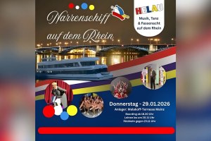 Narrenschiff auf dem Rhein