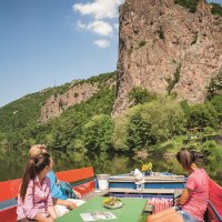 Rheingrafenstein mit F&auml;hre &copy; Hartusch Wandernhartusch
