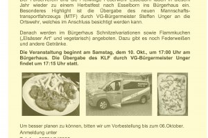 Flyer Herbstfest Esselborn