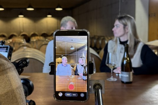 Levin und Sabrina beim Interview