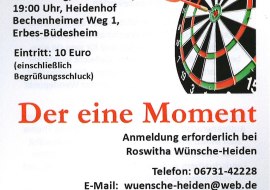 Flyer Der eine Moment