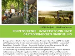LEADER Projekt-Plakat: Poppenschenke