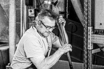 Weingut Huf_Traubenkelter, &copy; Weingut Huf