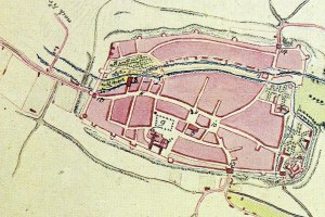 Stadtplan von Alzey 1800