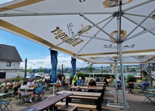 Kiosk am Rhein in Budenheim