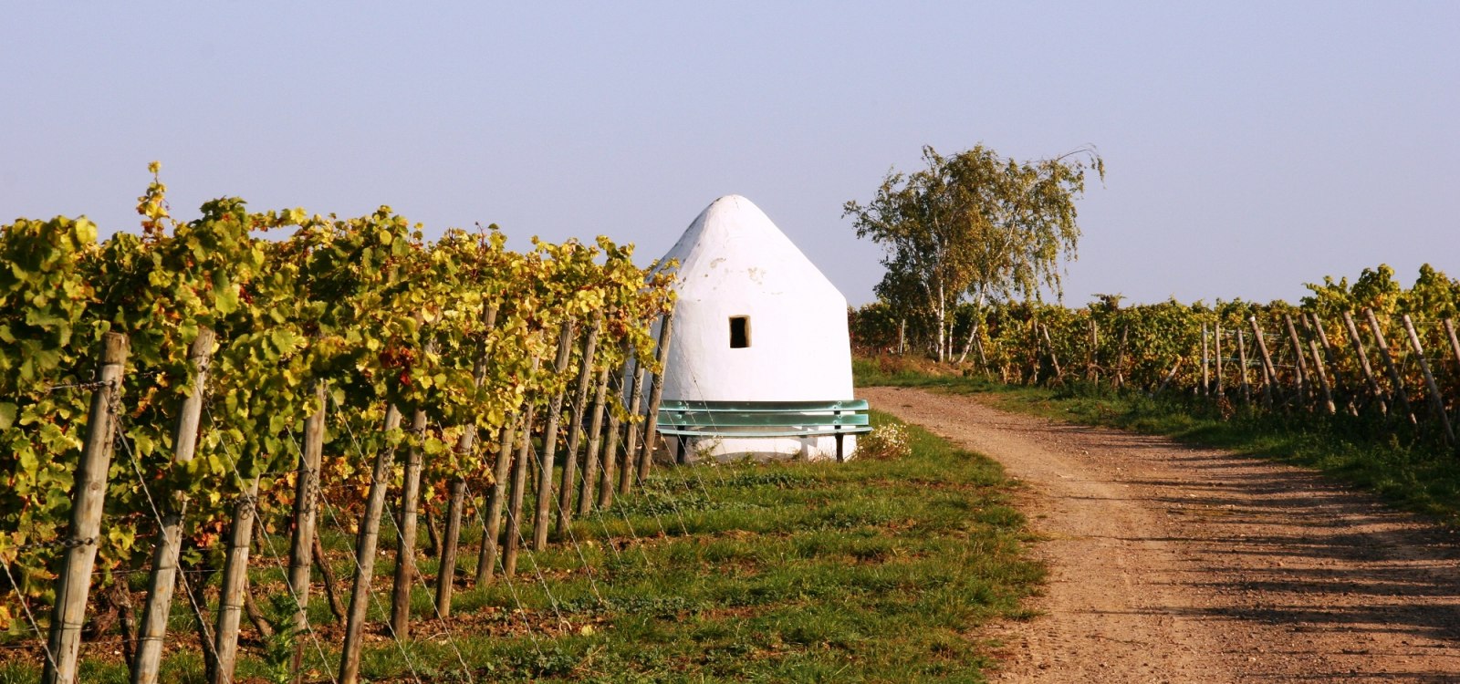 Landschaft mit Trullo im Zellertal