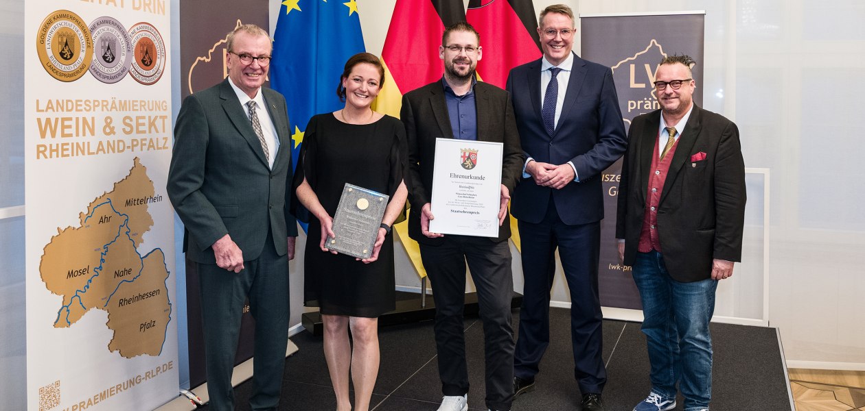 Staatsehrenpreis Winzerhof Schnabel, © LWK RLP/Carsten Costard