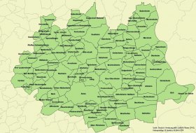 F&ouml;rderkulisse LEADER-F&ouml;rderperiode 2014-2022 &copy; Deutsche Vernetzungsstelle L&auml;ndliche R&auml;ume (DVS) Geobasis-DE/BAG2014