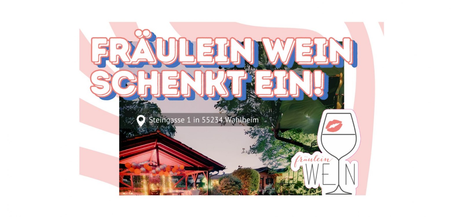 Fr&auml;ulein Wein schenkt ein