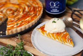 Rezept K&uuml;rbis Quitten Tarte &copy; Rheinhessenwein, Foto: Jelena Lozo
