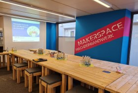Vorstandssitzung im "Makerspace" der Handwerkskammer Rheinhessen &copy; LAG Rheinhessen