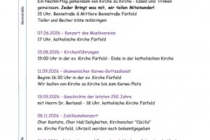 25 Jahre Kirchen F&uuml;rfeld