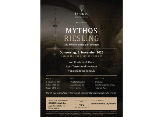 Weinverkostung "Mythos Riesling" &copy; Christoph Gimmel