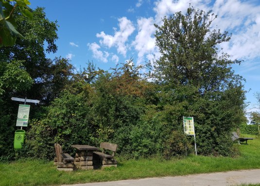 Rastplatz am Kalmit &copy; CC-BY: Birgit Korte