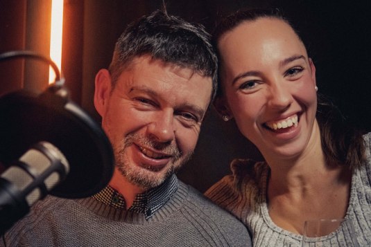 Peter und Alicia Acker im Podcast, &copy; schiebezimmer