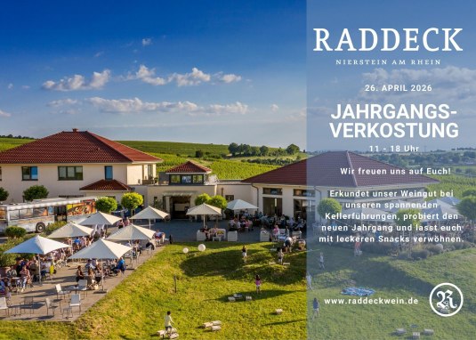 Jahrgangsverkostung Weingut Raddeck &copy; Weingut Raddeck