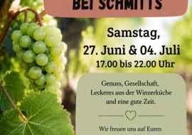 Feierabendschorle bei Schmitts, &copy; Weingut Schmitt, Hohen-S&uuml;lzen