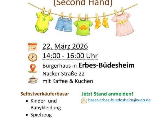 Flyer Basar &copy; Landfrauen Erbs-B&uuml;desheim