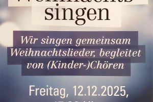 Plakat Weihnachtsliedersingen