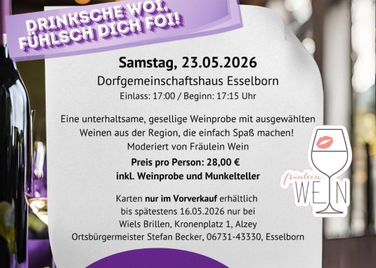 Flyer Weinprobe