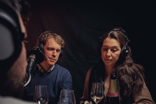 Tim Podcast und Marie-Luise Raumland im Podcast, &copy; schiebezimmer
