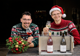 Weinprobe im historischen Zehntkelterhaus