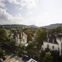 Blick von der Dachterrasse &copy; Caravelle Hotel im Park