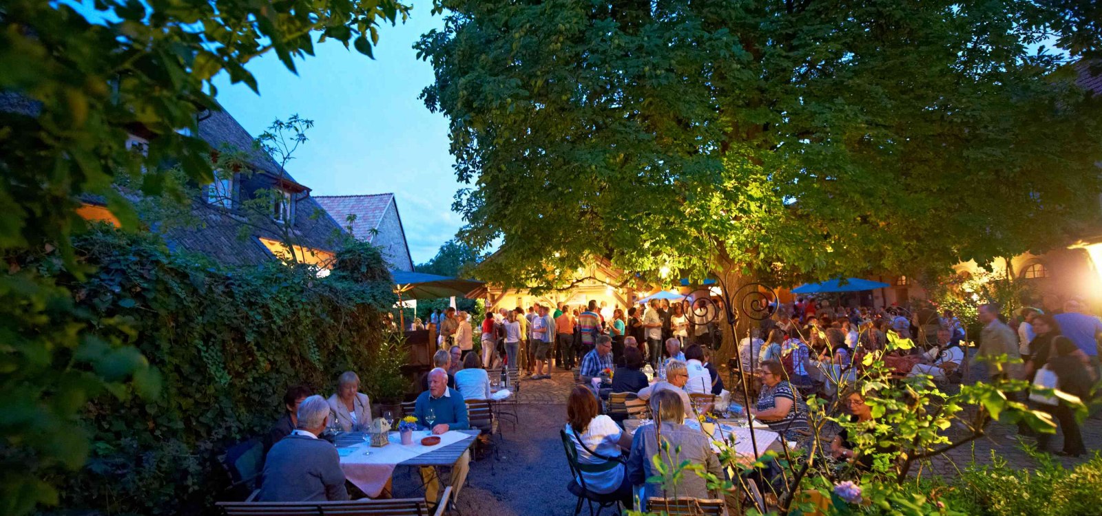 Binnenplaats feest