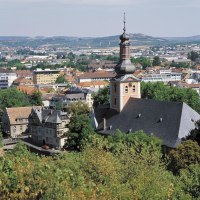 Blick von der Kauzenburg über die Stadt