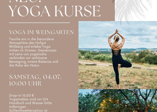 Yoga im Weingarten &copy; Rita Kuckein