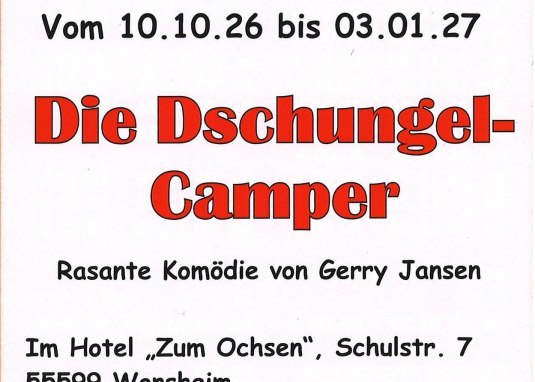 Plakat Die Dschungel-Camper