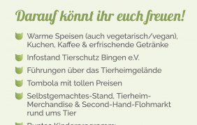 Programm Tag der offenen T&uuml;r &copy; Tierschutz Bingen E.V.