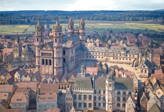 Wormser Dom & Bischofshof &ndash; 3D-Visualisierung von FaberCourtial
