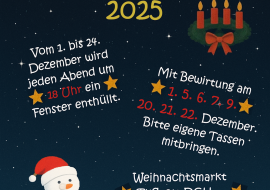 Plakat Adventsfenster Gau-Weinheim