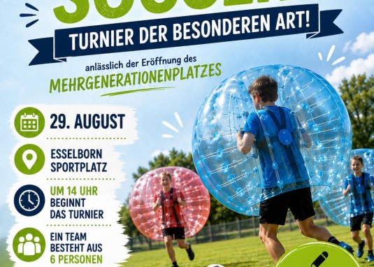 Bubble Soccer Plakat
