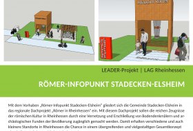 LEADER-Projekt Plakat: Römer-Infopunkt Stadecken-Elsheim