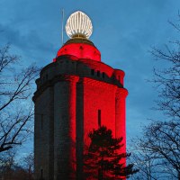Bismarckturm im Advent - Ingelummer Kerz 1 &copy; Rainer Oppenheimer/Stadt Ingelheim