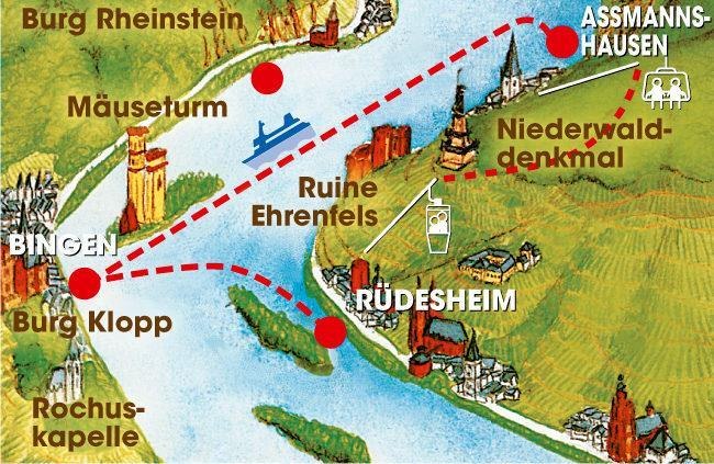 Rheinlauf-Ringticket Darstellung