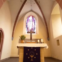 Ev. Pfarrkirche in Wolfsheim, Altarraum