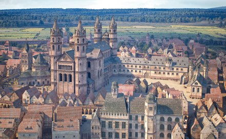 Wormser Dom & Bischofshof &ndash; 3D-Visualisierung von FaberCourtial
