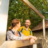 Panoramafenster an der Falkenbergh&uuml;tte 2 &copy; Dominik Ketz, Rheinhessen-Touristik GmbH