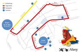 Streckenverlauf Umzug