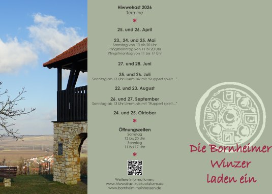 Flyer Hiwwelrast Termine &copy; Bornheimer Winzer