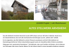 LEADER-Projekt Plakat: Altes Stellwerk Armsheim