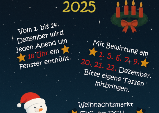 Plakat Adventsfenster Gau-Weinheim