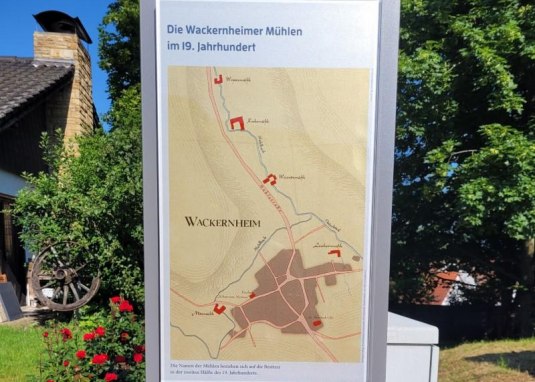 Bild historische Mühlenkarte