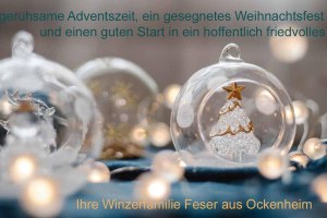 Weihnachten Weingut Feser, &copy; Weingut Feser