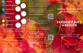 Infoflyer_Farbenfrohes_Wandern_Titel © Tourist Info Sprendlingen-Gensingen