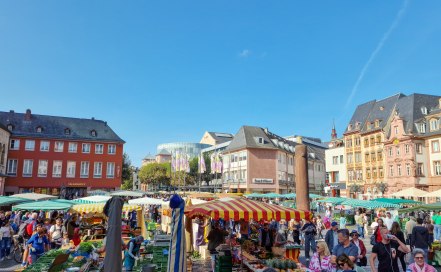 Mainzer Wochenmarkt am Dom, &copy; Katja Zentel