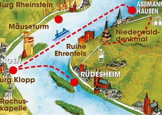 Rheinlauf-Ringticket Darstellung